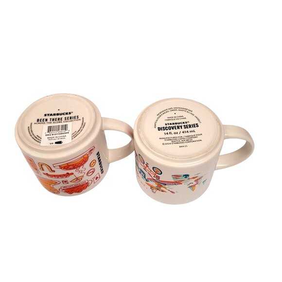Starbucks Discovery Been There Lot 2 Las Vegas 2022 Seattle 2024 Mugs 14 oz - Picture 8 of 8